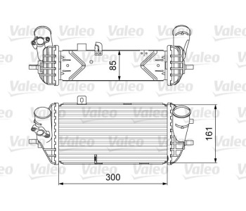 Интеркулер (охладител за въздуха на турбината) VALEO 818637 за HYUNDAI ACCENT IV (RB) седан от 2010 до 2016