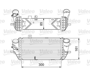 Интеркулер (охладител за въздуха на турбината) VALEO 818637 за KIA CEED (JD) комби от 2012 до 2018