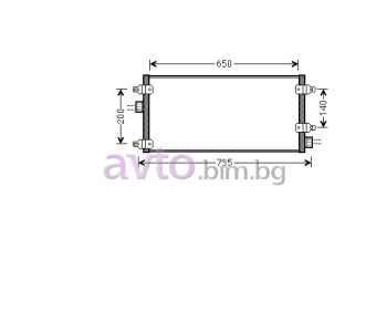 Климатичен радиатор размер 650/290/16