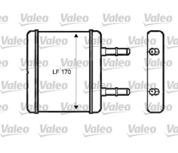 Топлообменник, отопление на вътрешното пространство VALEO 812396 за HYUNDAI ATOS (MX) от 1997 до 2014