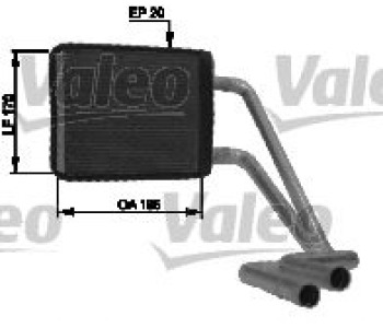 Топлообменник, отопление на вътрешното пространство VALEO 812433 за HYUNDAI ELANTRA (XD) хечбек от 2000 до 2006