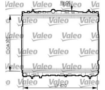 Радиатор, охлаждане на двигателя VALEO 735514 за HYUNDAI ELANTRA (XD) хечбек от 2000 до 2006