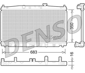 Радиатор, охлаждане на двигателя DENSO DRM41004 за HYUNDAI i30 (FD) от 2007 до 2011