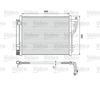 Кондензатор, климатизация VALEO 814070 за HYUNDAI i30 (FD) от 2007 до 2011