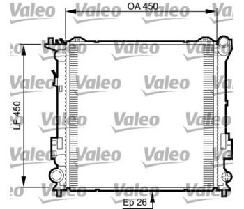 Радиатор, охлаждане на двигателя VALEO 735504 за HYUNDAI ELANTRA (HD) седан от 2005 до 2010