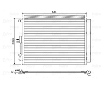 Кондензатор, климатизация VALEO 822598 за HYUNDAI i30 (GD) комби от 2012 до 2017