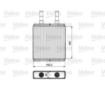 Топлообменник, отопление на вътрешното пространство VALEO 812427 за HYUNDAI GETZ (TB) от 2002 до 2010