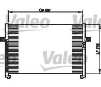 Кондензатор, климатизация VALEO 814336 за HYUNDAI H-1 Starex пътнически от 1997 до 2007