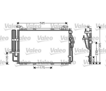 Кондензатор, климатизация VALEO 818075 за HYUNDAI MATRIX (FC) от 2001 до 2010