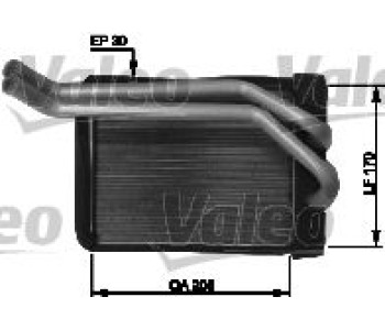 Топлообменник, отопление на вътрешното пространство VALEO 812432 за HYUNDAI SANTA FE I (SM) от 2000 до 2006