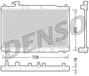 Радиатор, охлаждане на двигателя DENSO DRM41002 за HYUNDAI SANTA FE I (SM) от 2000 до 2006