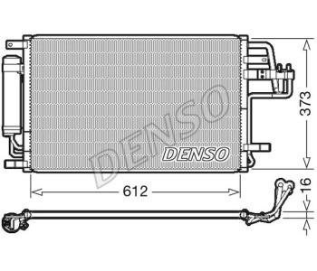 Кондензатор, климатизация DENSO DCN41012 за HYUNDAI SANTA FE III (DM) от 2012