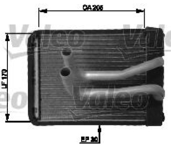 Топлообменник, отопление на вътрешното пространство VALEO 812435 за HYUNDAI SONATA IV (EF) от 1998 до 2005