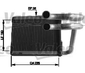 Топлообменник, отопление на вътрешното пространство VALEO 812434 за HYUNDAI TUCSON (JM) от 2004 до 2010