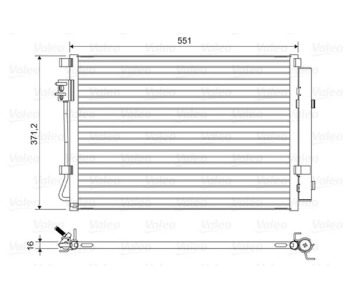 Кондензатор, климатизация VALEO 822581 за HYUNDAI VELOSTER (FS) от 2011