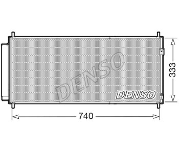 Кондензатор, климатизация DENSO DCN41002 за HYUNDAI i10 (PA) от 2007 до 2013
