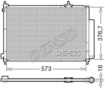 Кондензатор, климатизация DENSO DCN41003 за HYUNDAI i10 (PA) от 2007 до 2013