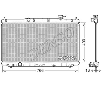 Радиатор, охлаждане на двигателя DENSO DRM41010 за HYUNDAI i20 (PB, PBT) от 2008 до 2015