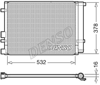 Кондензатор, климатизация DENSO DCN41011 за HYUNDAI i20 (PB, PBT) от 2008 до 2015