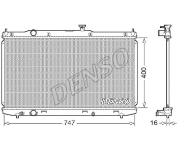 Радиатор, охлаждане на двигателя DENSO DRM41011 за HYUNDAI i20 (PB, PBT) от 2008 до 2015