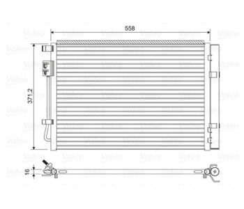 Кондензатор, климатизация VALEO 822597 за HYUNDAI i20 (GB) от 2014