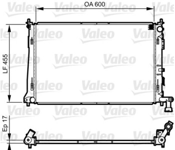 Радиатор, охлаждане на двигателя VALEO 735564 за HYUNDAI i30 (FD) комби от 2007 до 2012