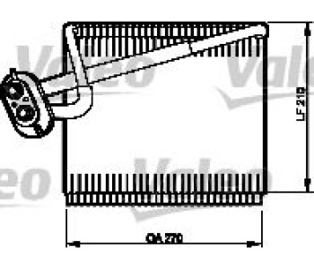 Изпарител, климатична система VALEO 515142
