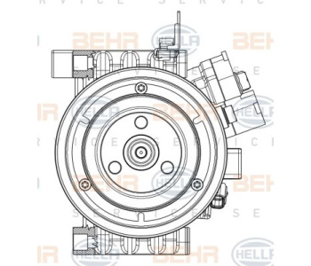 Кондензатор, климатизация HELLA 8FC 351 008-464 за HYUNDAI i30 комби от 2017