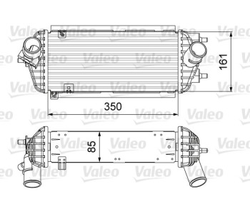 Интеркулер (охладител за въздуха на турбината) VALEO 818665 за HYUNDAI i40 (VF) комби от 2011