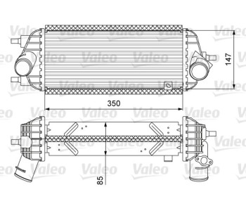 Интеркулер (охладител за въздуха на турбината) VALEO 818626 за HYUNDAI ix35 (LM, EL, ELH) от 2009 до 2015