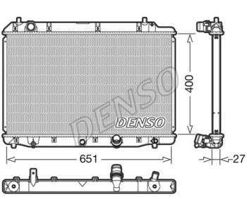 Радиатор, охлаждане на двигателя DENSO DRM41008 за HYUNDAI ix35 (LM, EL, ELH) от 2009 до 2015
