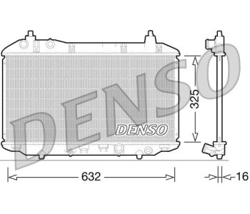 Радиатор, охлаждане на двигателя DENSO DRM41003 за HYUNDAI ix35 (LM, EL, ELH) от 2009 до 2015