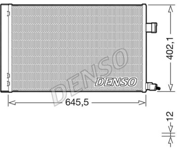 Кондензатор, климатизация DENSO DCN12002 за IVECO DAILY IV пътнически от 2006 до 2011