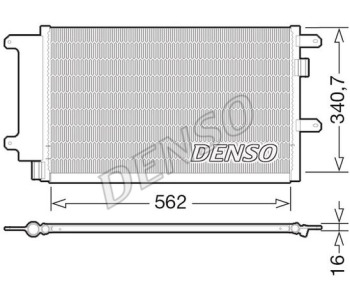 Кондензатор, климатизация DENSO DCN12006 за IVECO DAILY IV платформа от 2006 до 2011