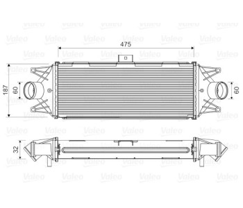 Интеркулер (охладител за въздуха на турбината) VALEO 818724 за IVECO DAILY III платформа от 1998 до 2006