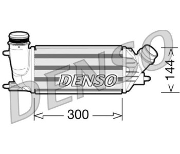 Интеркулер (охладител за въздуха на турбината) DENSO DIT12004 за IVECO DAILY V платформа от 2011 до 2014