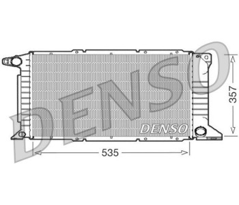 Радиатор, охлаждане на двигателя DENSO DRM12008 за IVECO DAILY V товарен от 2011 до 2014