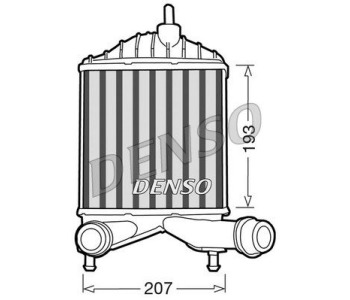 Интеркулер (охладител за въздуха на турбината) DENSO DIT12005 за IVECO DAILY V платформа от 2011 до 2014