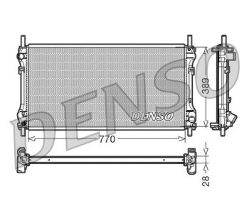 Радиатор, охлаждане на двигателя DENSO DRM12011 за IVECO DAILY V товарен от 2011 до 2014
