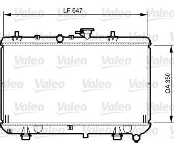 Радиатор, охлаждане на двигателя VALEO 734966 за KIA RIO I (DC) седан от 2000 до 2005
