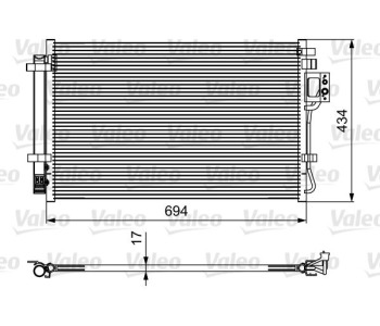 Кондензатор, климатизация VALEO 814429 за KIA SORENTO II (XM) от 2009 до 2015