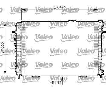 Радиатор, охлаждане на двигателя VALEO 735500 за HYUNDAI TUCSON (JM) от 2004 до 2010