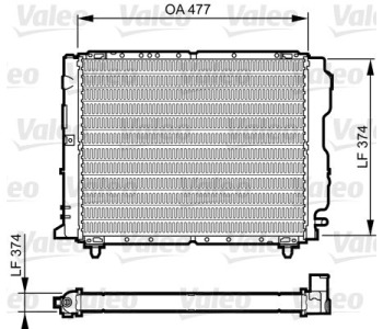 Радиатор, охлаждане на двигателя VALEO 730319 за LANCIA DELTA I (831) от 1979 до 1994