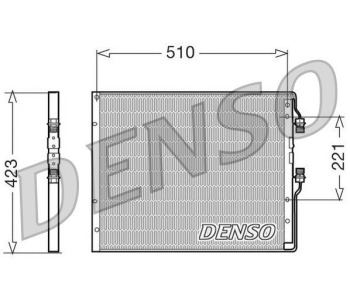 Кондензатор, климатизация DENSO DCN13001 за LANCIA KAPPA (838A) седан от 1994 до 2000