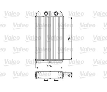 Топлообменник, отопление на вътрешното пространство VALEO 812282 за LANCIA LYBRA (839AX) от 1999 до 2005
