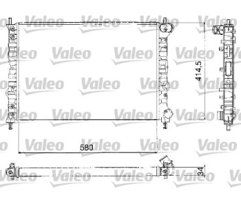 Радиатор, охлаждане на двигателя VALEO 732580 за LANCIA LYBRA (839BX) комби от 1999 до 2005