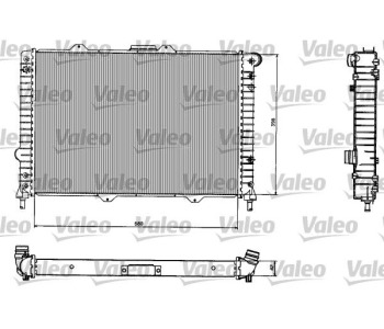 Радиатор, охлаждане на двигателя VALEO 732584 за LANCIA LYBRA (839AX) от 1999 до 2005