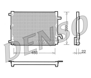Кондензатор, климатизация DENSO DCN13004 за LANCIA THESIS (841AX) от 2002 до 2009