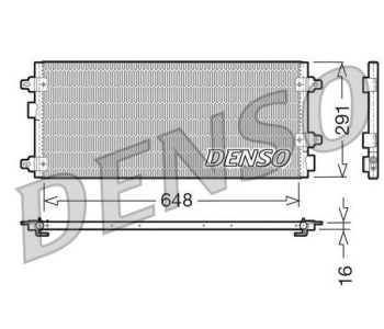 Кондензатор, климатизация DENSO DCN13010 за LANCIA YPSILON (840A) от 1995 до 2003