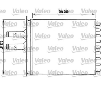 Топлообменник, отопление на вътрешното пространство VALEO 812081 за LANCIA YPSILON (840A) от 1995 до 2003